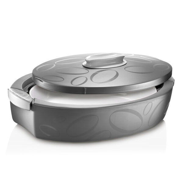 Contenitore termico ovale Tuttocaldo 3l grigio