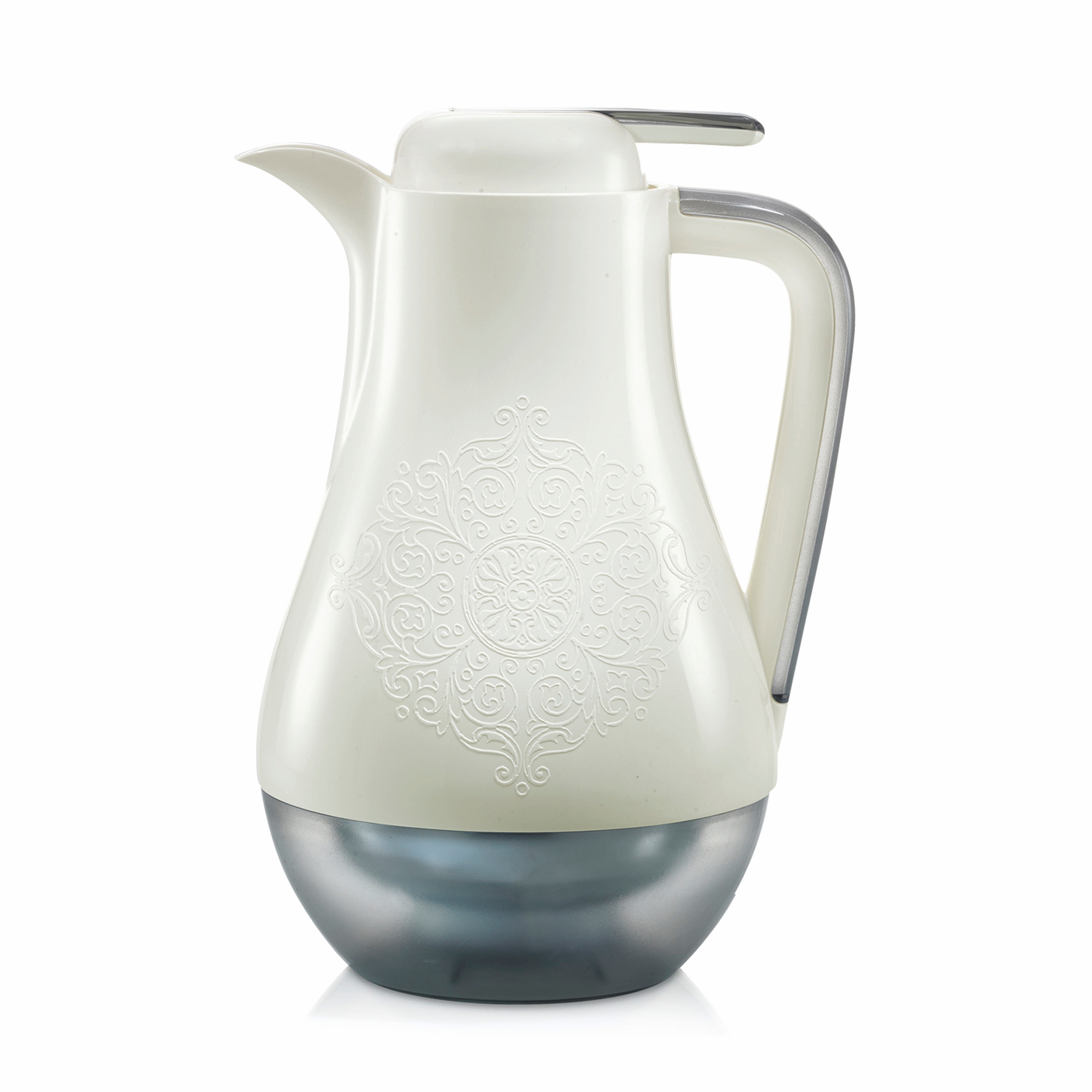 CARAFFA TERMICA ARABESQUE INT. VETRO 1L - BIANCO GHIACCIO