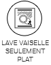 Lave vaisselle seulement plat